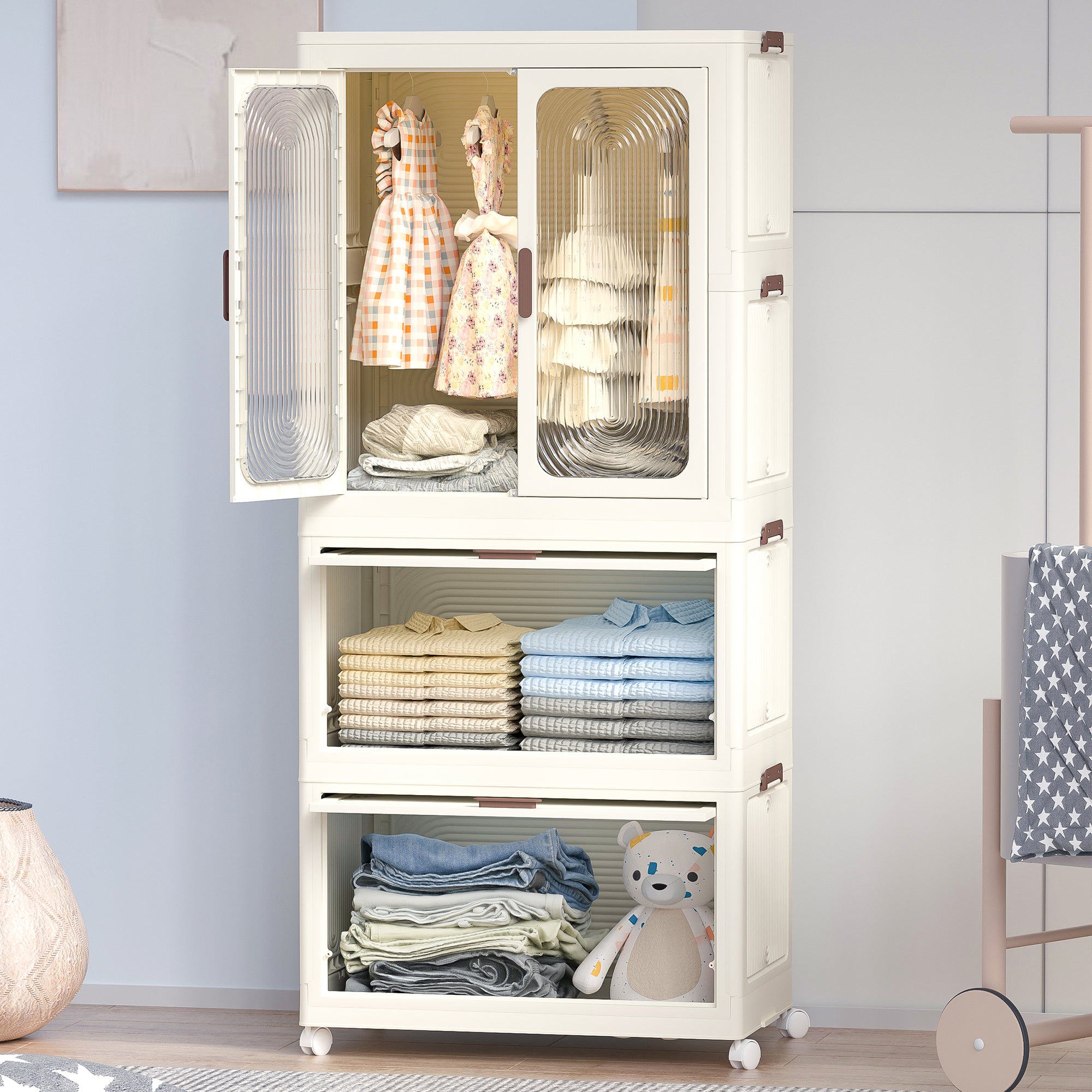 Portable Wardrobe Closet Storage Organizer for Clothes,Clothes Dresser GoldenHome Store Portable Wardrobe Closet Storage Organizer for Clothes,Clothes Dresser GoldenHome Store