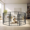 8 Panels Heavy Duty Metal Playpen with door,31.7"H Dog Fence Pet Exercise Pen for Outdoor, Indoor