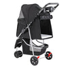 Pet Stroller for Dogs and Cats Foldable,Lightweight, and Durable Ideal for Small to Medium Pets Includes Storage Basket