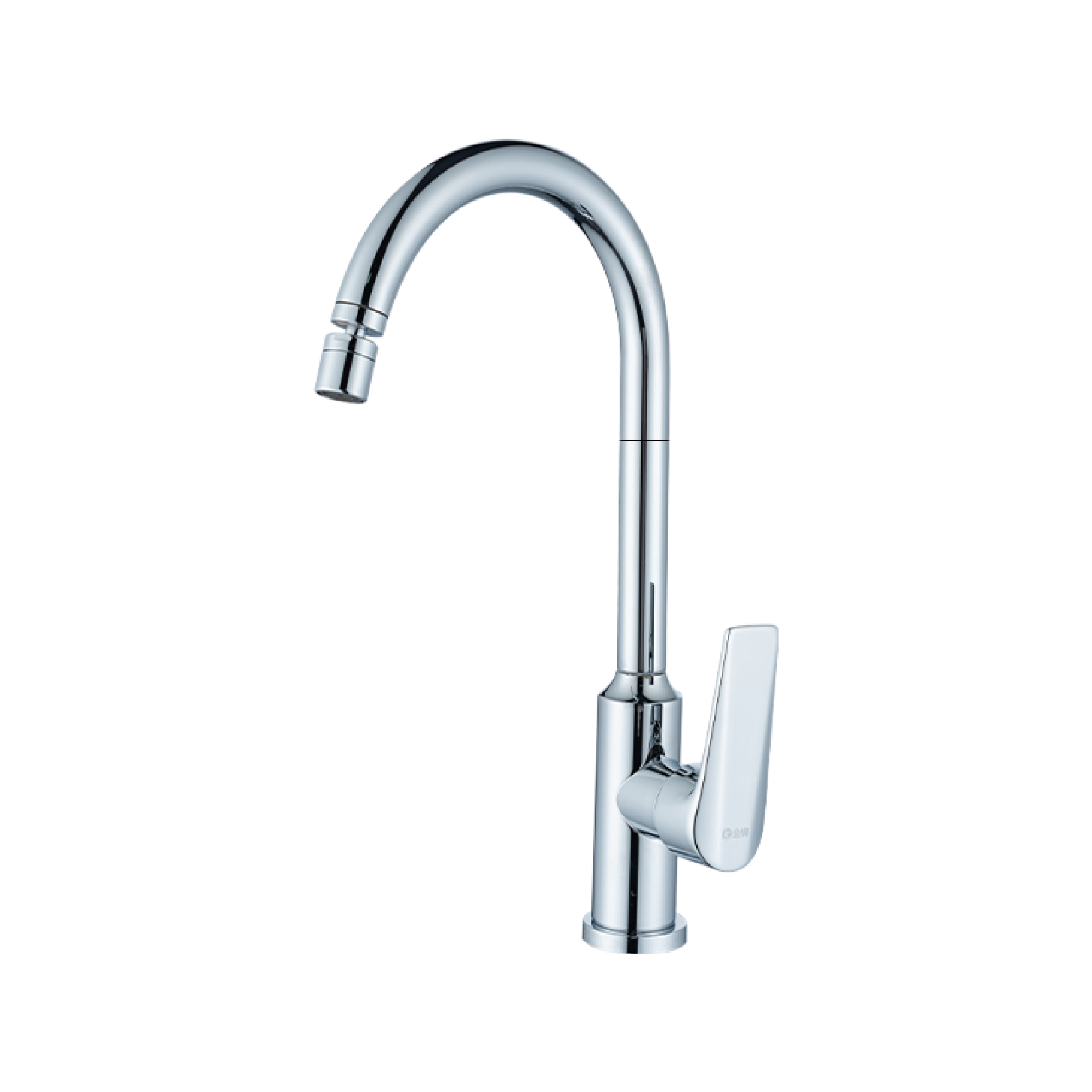 Stainless steel kitchen faucet Electroplated stainless steel universal two-speed hot and cold faucet